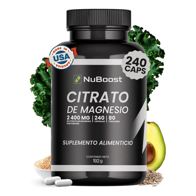 Kit Vitamina D3 K2 Y Citrato De Magnesio Nuboost Sin