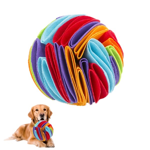 Dog Snuffle Ball Toys, Interactive Foraging Ball for Dogs, Pet