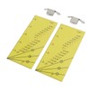 2set Seam Guide Ruler Strong Magnetic Stainless Steel Transparent Acrylic
