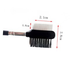 TOVINANNA 2pcs Steel Eyebrow Brush and Eyelash Comb Grooming Tool for Women Dual-Sided Eyebrow Brush for Precise Styling and Separation