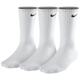 Nike 3P Cotton Cushion Crew Socks + Moisture Management SX4700 101 White/(Black) 27-29