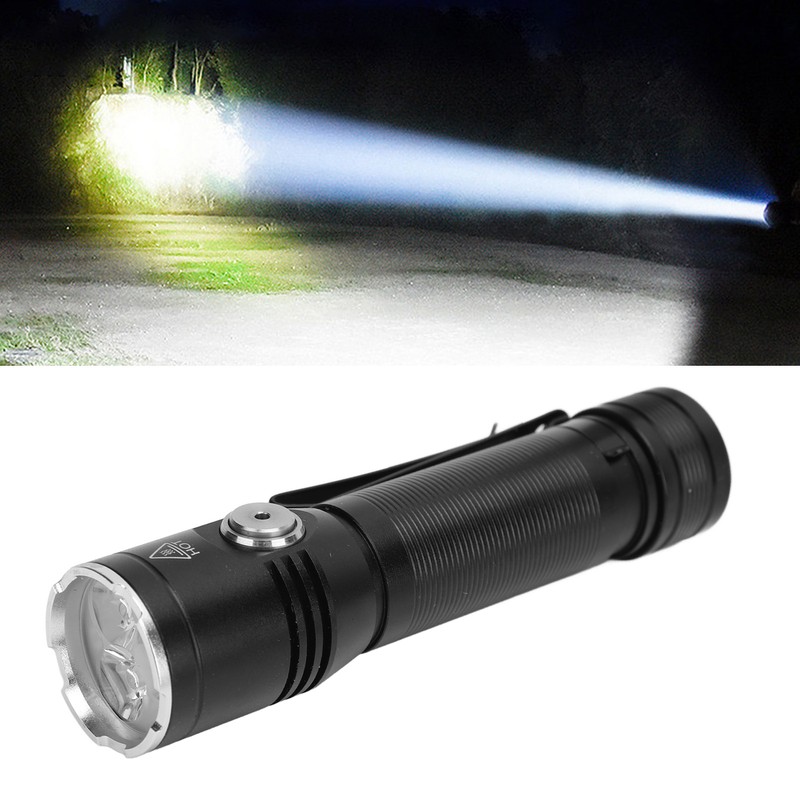 LED Camping Flashlight Professional High Brightness 2050lm USB Rechargeable Portable