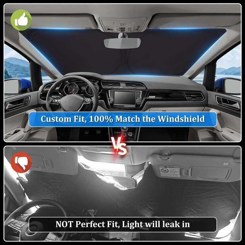 ZATOOTO Sun Protection Car Windscreen Custom Fit for Ford Kuga