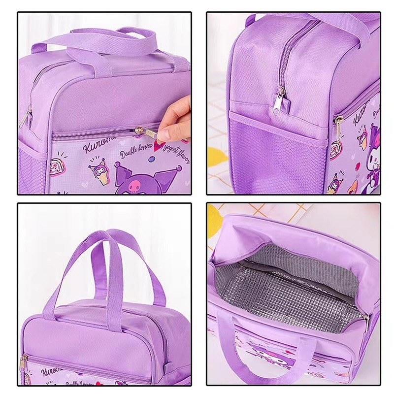 Roffatide Anime Cinnamoroll Lunch Bag for Man Woman High-Capacity Leakproof