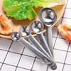 QZKJQDD Stainless Steel Measuring Spoons, 4 Piece Set Engraved Scale