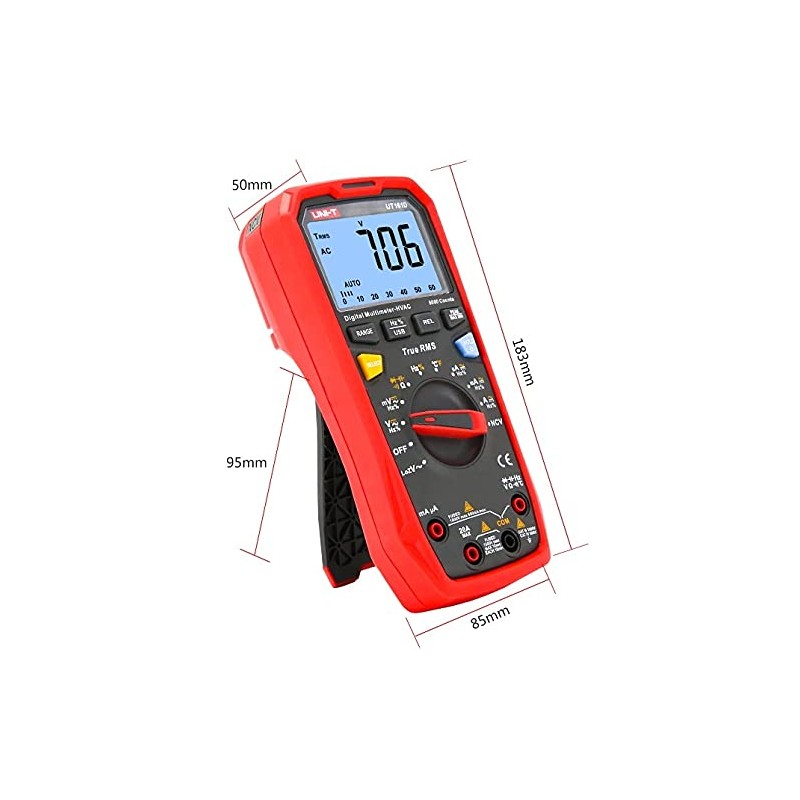 UNI-T UT161D True RMS Digital Multimeter 1000V AC/DC 10A-20A 10/220MHz