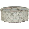 Alfresco Home 38-8448 Trellis, Cream Umbrella Planter, Crema