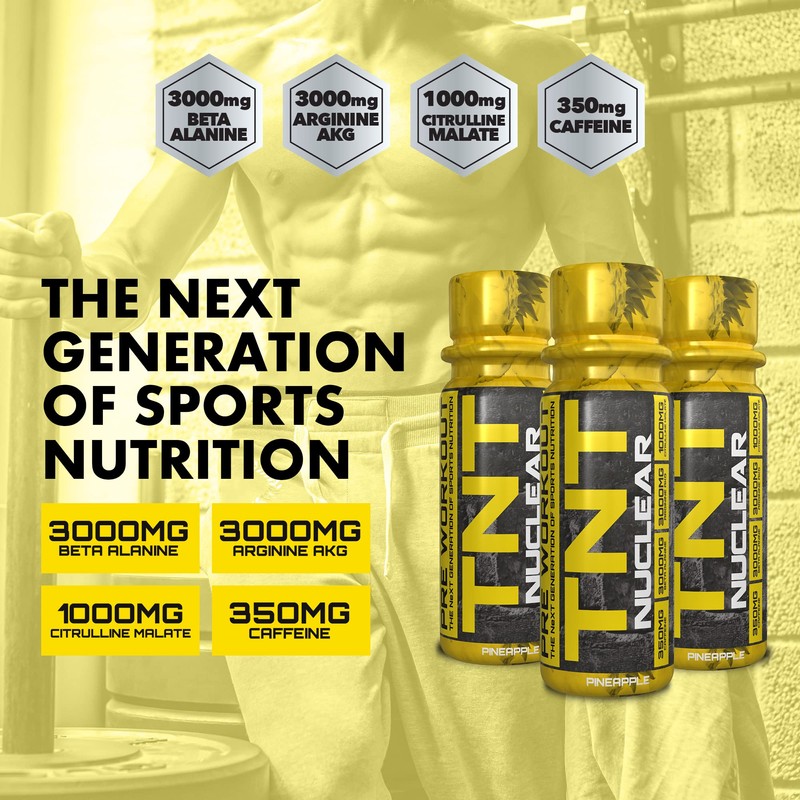 NXT Nutrition TNT Nuclear Shots - Pre Workout Drink 12