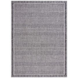 SAFAVIEH Courtyard Collection Area Rug - 8' x 10', Black & Beige, Indoor/Outdoor, Waterproof & Easy Cleaning, Ideal for Patio, Backyard, Mudroom (CY8081-36621-8)