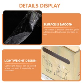 Healifty 4 Roll Tattoo Cover Barrier Film Disposable Tattoo Cling Film Eyebrow Lips Permanent Makeup Accessories