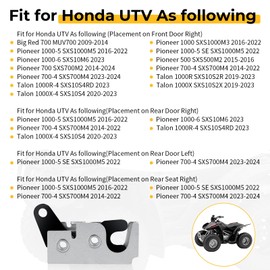 M MATI Right RH Door Latch for Honda Pioneer 500 700 1000 Big Red 700 Talon 1000R 1000X 67236-HL1-A01