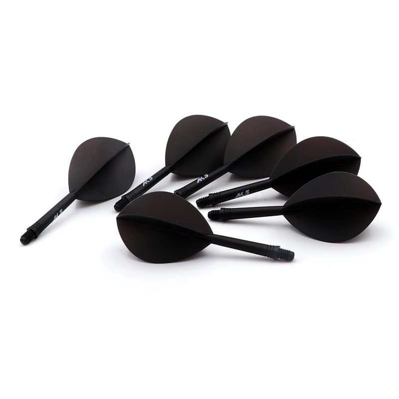 CUESOUL Rust Integrated Dart Shafts and Flights Pack of 6
