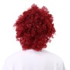 Curly Wavy Wigs Women Female Synthetic Hair Burgundy Wigs for