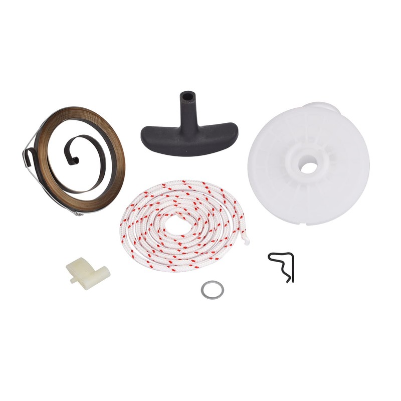 Cancanle Recoil Starter Pulley Handle Grip Rope Spring Pawl Kit