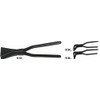 Bessey D341-40 45 Degree Curved Seaming Pliers, Black, 40 mm