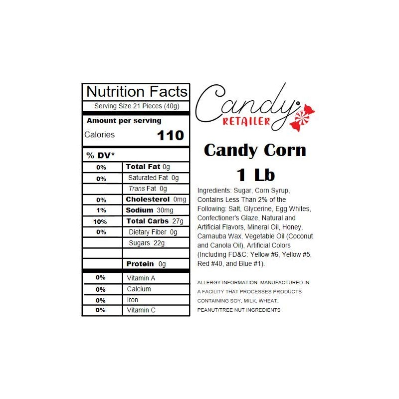 Candy Retailer Candy Corn 1 Lb