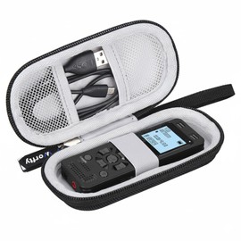 worfty Case for EVIDA for Sony ICD-UX570 for PCM-A10 Digital Voice Recorder, Black