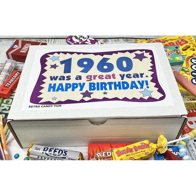 RETRO CANDY YUM ~ 1960 66th Birthday Gift Box Nostalgic
