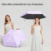BAODINI Super Lightweight Mini Travel Umbrella UV Blocking Sun Protection