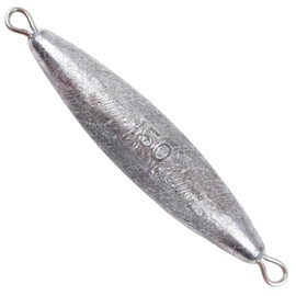 Through Wire Inline Torpedo Sinkers, 20/25 PCs, CWSDXM Saltwater Bullet Fishing Weight for Trolling, Double Ringed One Piece Wire Fishing Weights for Bottom Fishing Surf Fishing 1-5 oz(5 oz, 3 pcs)