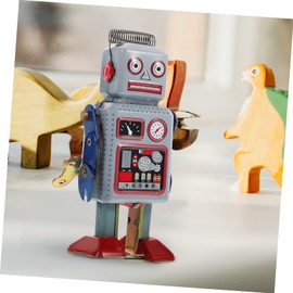 Toyvian Robot Winding Wind up Tin Robot Wind up Dancing Robot Kids Wind up Toy Bath Toy Robot Tin Vintage Retro Wind up Robot Toys Robots Desktop Ornament Baby Child Tinplate Old Fashioned