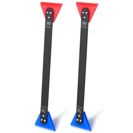 FOSHIO Small Squeegee for Vinyl, 2 in 1 Hardness Rubber Blade with Stainless Steel Handle Mini Squeegee for Film Installation Window Tint Tool, Squeegee for Window Cleaning (2 Pieces)