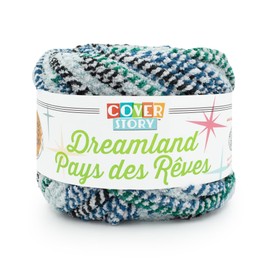 Lion Brand Yarn Cover Story Dreamland, Blanket Yarn, Galaxy, 1 Pack