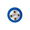 MUHWA Lab Safety 4-Port Cap with 1/4"-28 Thread Inserts Hole