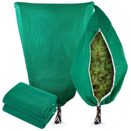 YATHO Plant Covers Freeze Protection 2 Packs 31.5" W X 47.3" H Thicker Large Outdoor Winter Frost Cloths Blankets with Zipper Drawstring, Reusable Garden Tree Cover Bags for Fruit Tree Shrub Potted