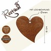 Rostikal Hanging Decoration Window Heart Rust Decoration for Garden Patina