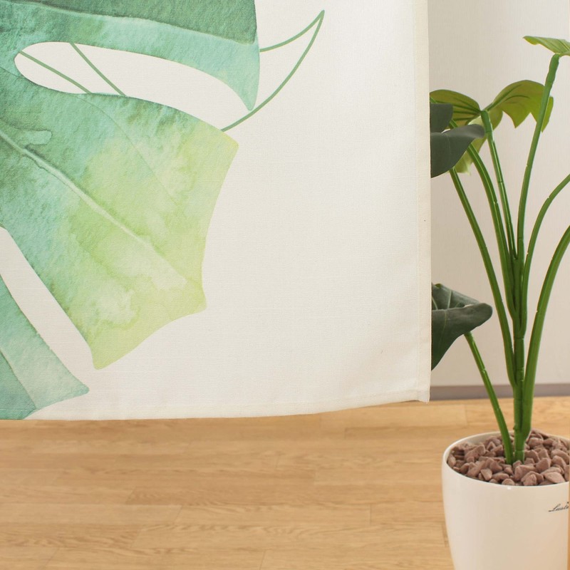 narumikk Noren MALAMA Monstera Hawaiian Western Style Tropical Tropical Leaf