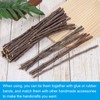 PATIKIL 36 Pcs 30cm Wood Log Sticks, Natural Wood Craft