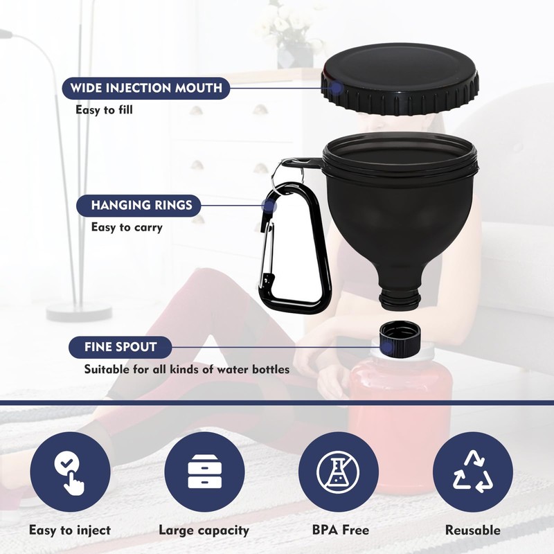 TEESSUE 4 Pcs Protein Powder Container, Portable Protein Powder Travel