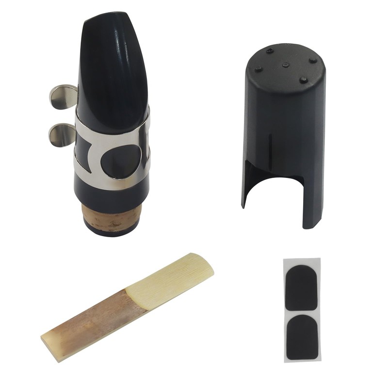 Hordion Clarinet Mouthpiece Kit - Includes Ligature, Reed 2.5, Plastic