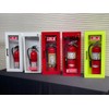 Fire Extinguisher Mount - Red Cabinet with Door - 22