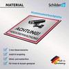 Schilderio Warning Video Surveillance Sign (20 x 20 cm Aluminium