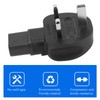 2Pcs to IEC320 C13 Power Adapter Power Cord Adapter Connector