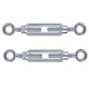 M8 x 110mm Eye & Eye Steel Turnbuckles Wire Tensioner