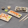 Restaurantware Pulp Tek 8.7 x 3.5 Inch Long Sushi Trays