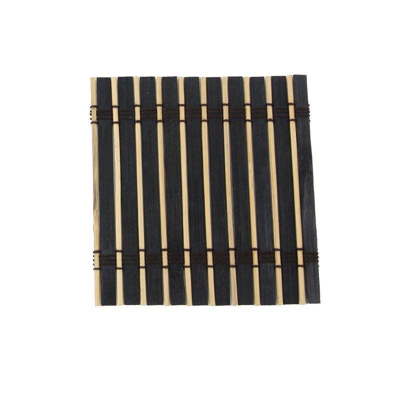 3 Sets - ThinkBamboo Brand Bamboo Slat Coasters - 4.25"