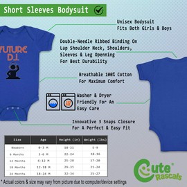 Custom Boy & Girl Baby Bodysuit Future Dj Style A Funny Cotton Baby Clothes Royal Blue Design Only Newborn
