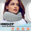HWGIZP Travel Pillow | High-Density Memory Foam Pillow with 360°