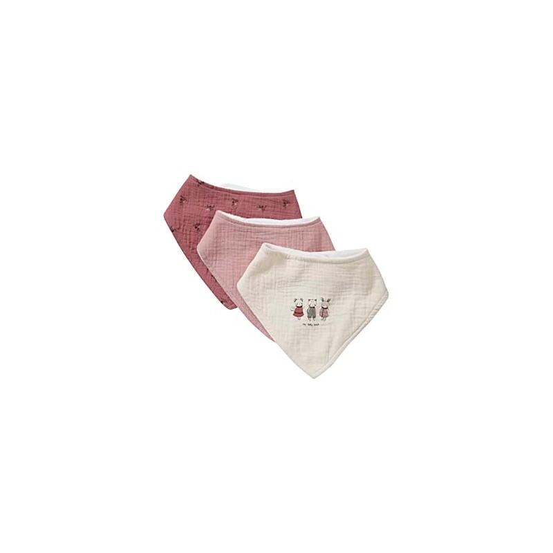 VERTBAUDET Pack of 3 Baby Bibs/Bandanas Pink