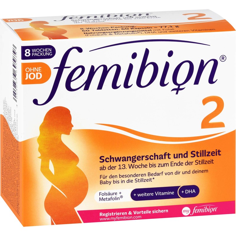 Femibion 2 Pregnancy + Breastfeeding without Iodine Tab. 2 x