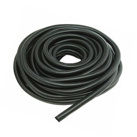 E Support 20 Feet 21mm Black Split Loom Wire Flexible Tubing Conduit Hose Cover Audio