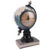 Globe Clock Decorative Desk Ornament Resin World Map Clock with