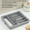 Odreddin Expandable Cutlery Drawer Organiser - Adjustable Telescopic Utensil Holder