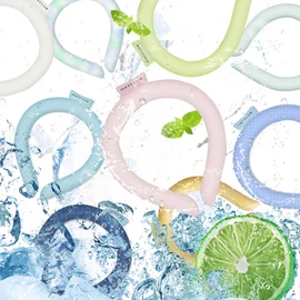 Cooling Neck Ring, Ice Neck Ring, Refreshing Ring, (2024 Advanced Long Time Cooling Sensation, Zero Toxic Substance Detection), Neck Cooler, Freeze Belt, Naturally Freezing Belts Under 64°F (28°C),