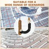 2200 Pcs PEX Pipe Staples for PEX Foamboard Stapler, 1.65″