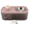 Cat Water Fountain Food Bowl High Capacity Quiet 2 In